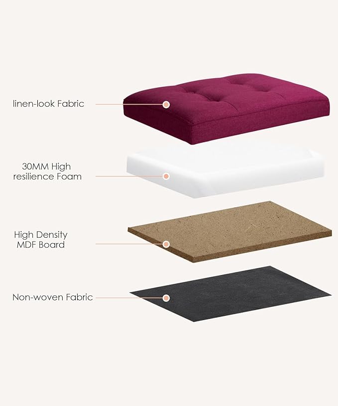 Ottoman Storage Ottoman Foot Rest Stool Foldable Bench - Image 4