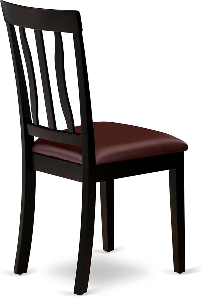 East West Furniture HLAN5-BCH-LC 5 Piece Dining Set Includes a Round Dining - Image 9