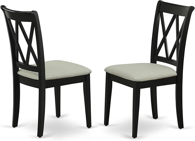 East West Furniture DUCL7-BLK-C 7 Piece Dining Room Furniture Set Consist of a - Image 4