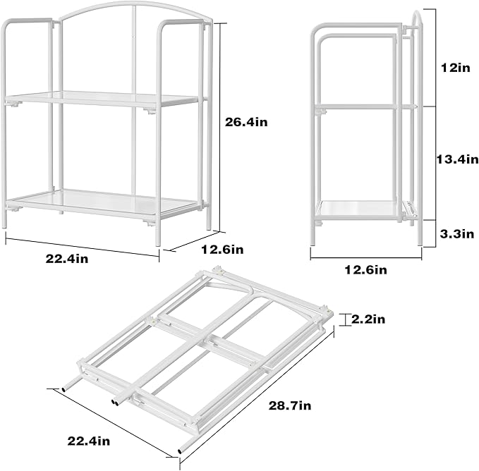 Crofy No Assembly Folding Bookshelf - Image 3