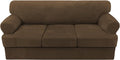 H.VERSAILTEX Sofa Cover 4 Piece T Cushion Sofa Slipcovers Thick Velvet Couch by HVERSAILTEX