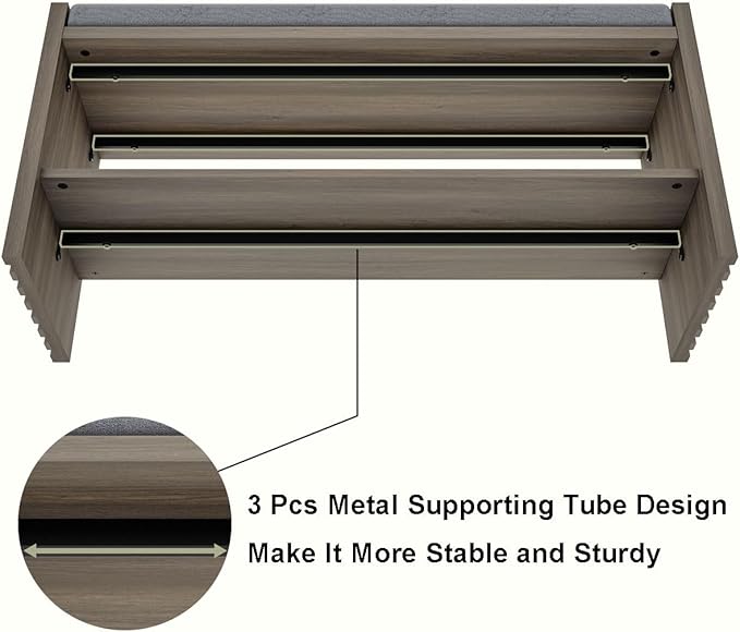 BON AUGURE Shoe Storage Bench, Entryway Bench - Image 5