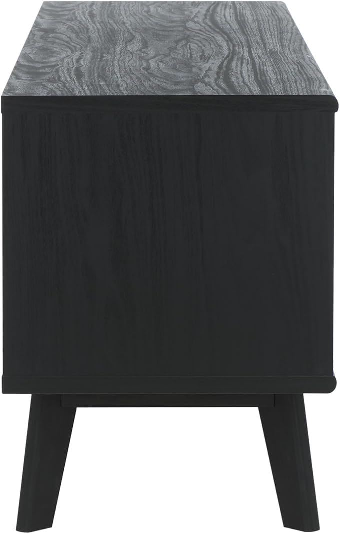 SAFAVIEH ESMA TV Stand for up to 65" Flatscreen – Black, Sliding Doors - Image 7