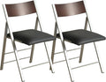 Folding Chairs with Cushion 2 Pack by Unknown