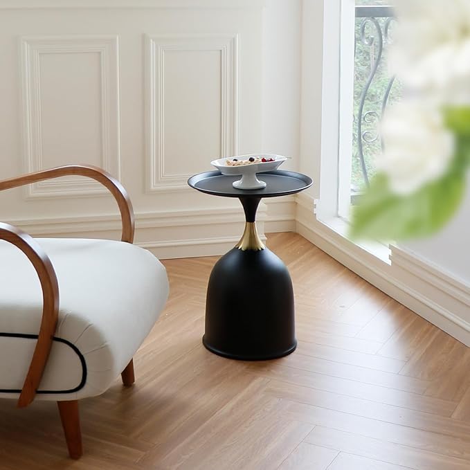 Small Round Pedestal Side Table - Image 2