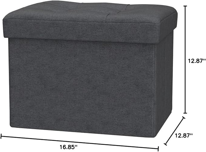 Ottoman Storage Ottoman Foot Rest Stool Foldable Bench - Image 3