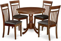 East West Furniture ANCA5-MAH-LC 5 Piece Dining Table Set by EastWestFurniture