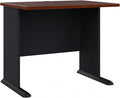 Bush Business Furniture Series A 36W Small Desk in Hansen Cherry and Galaxy by BushBusinessFurniture