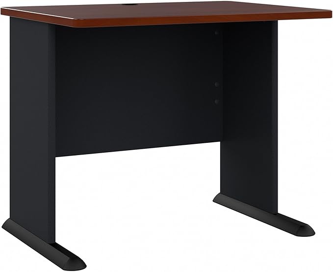 Bush Business Furniture Series A 36W Small Desk in Hansen Cherry and Galaxy by BushBusinessFurniture