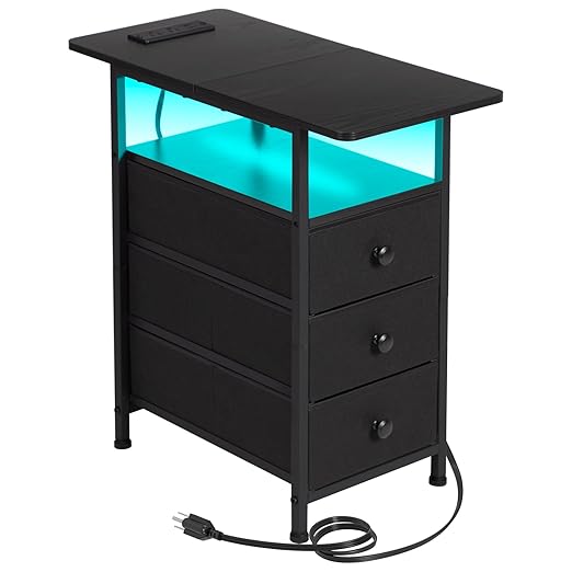 AMHANCIBLE Narrow End Table Living Room by AMHANCIBLE