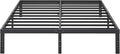 10 Inch King Size Bed Frame, Platform Metal Bed Frame King Heavy Duty Steel by Cieemine