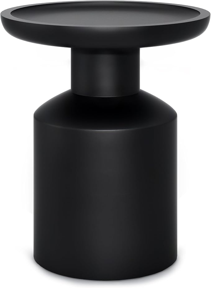 SIMPLIHOME Haynes 16-inch Wide Solid Mango End Table in Black, Handcrafted by SimpliHome