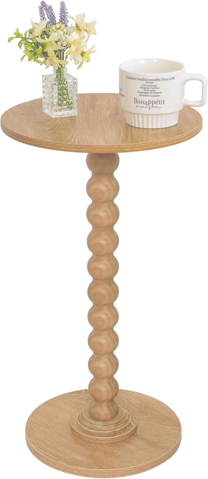 Small Side Table, Drink Table for Small Spaces, Modern Accent Table Martini by Fultyle