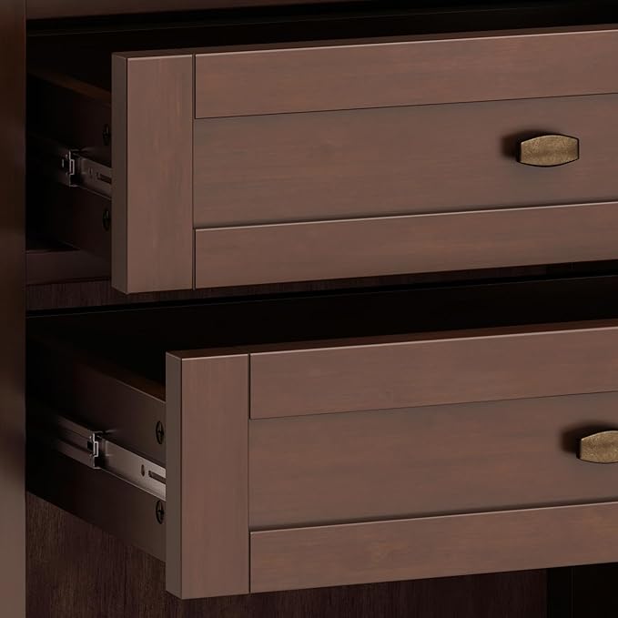 SIMPLIHOME Warm Shaker SOLID WOOD 24 Inch Wide Transitional Bedside Nightstand - Image 8
