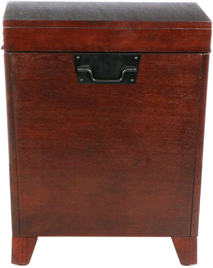 SEI Furniture Pyramid Storage Trunk End Table - Image 7