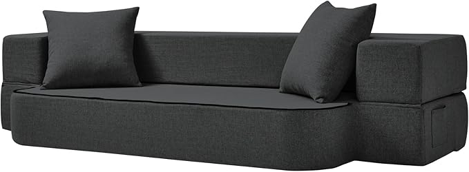 2-in-1 Folding Sofa Bed with Pillows by SUYOLS
