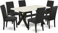 East West Furniture X626DR124-7 7 Piece Kitchen Table Set Consist of a by EastWestFurniture