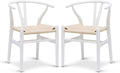 POLY & BARK Weave Dining Chairs – Mid-Century Modern Wishbone Dining Chairs by POLYBARK