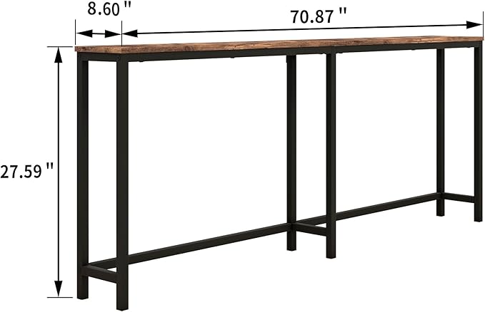 HOMERECOMMEND 70.8 Inch Console Table - Image 2