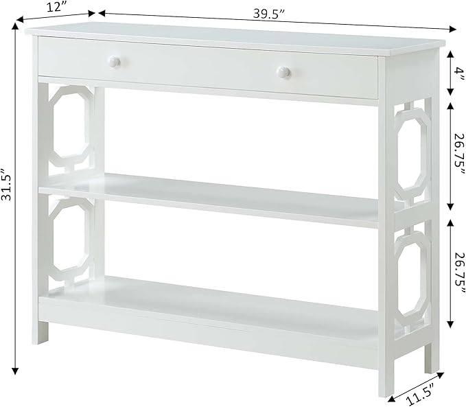 Convenience Concepts Omega 1 Drawer Console Table - Image 3