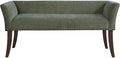 Madison Park Accent Bench, Plush Upholstered, Nailhead Trim, & Padded Seat by MADISONPARK