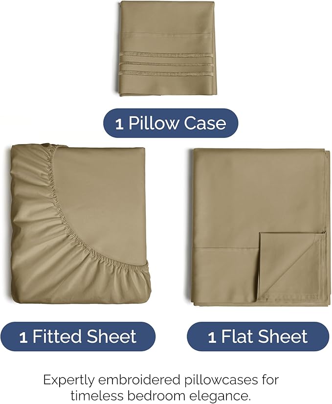 Twin XL Size 3 Piece Sheet Set - Image 2