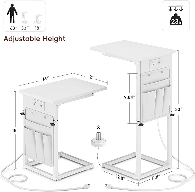 Vagusicc C Shaped End Table - Image 3