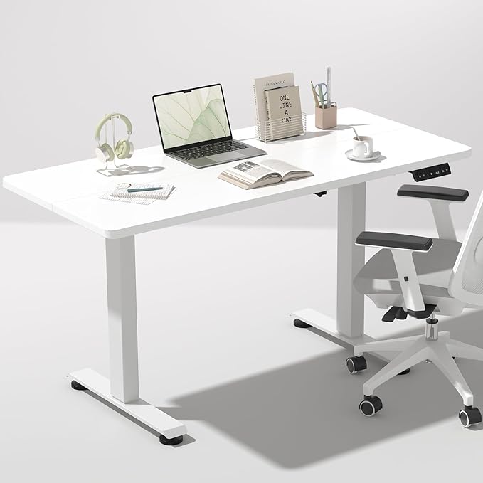 Veken 47.2 Inch Electric Standing Desk, Height Adjustable Sit Stand Up by Veken