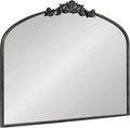 Kate and Laurel Arendahl Ornate Traditional Arched Mirror; 36 x 29; Black; by KateandLaurel