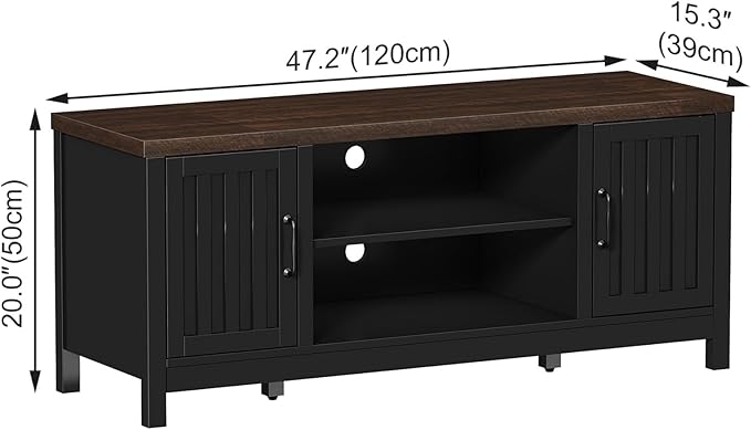 ChooChoo Farmhouse TV Stand for Televisions up to 55 inches, Entertainment - Image 2