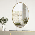 Koonmi Gold Oval Bathroom Mirror, Oval Mirror by KOONMI