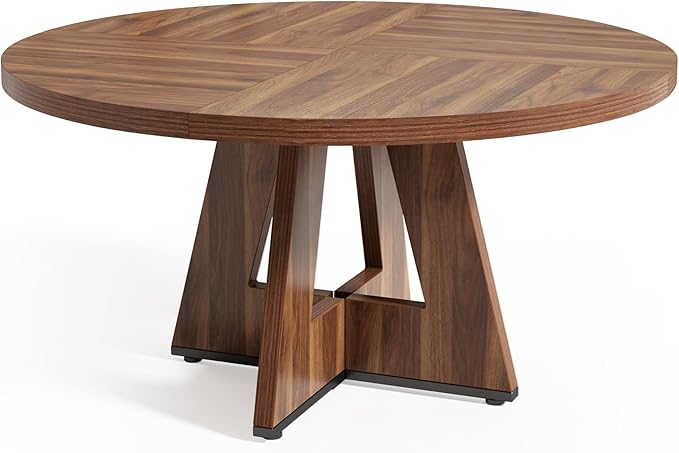LITTLE TREE Round Dining Table for 4-6 People, 47 Inches Dining Room Table - Image 8