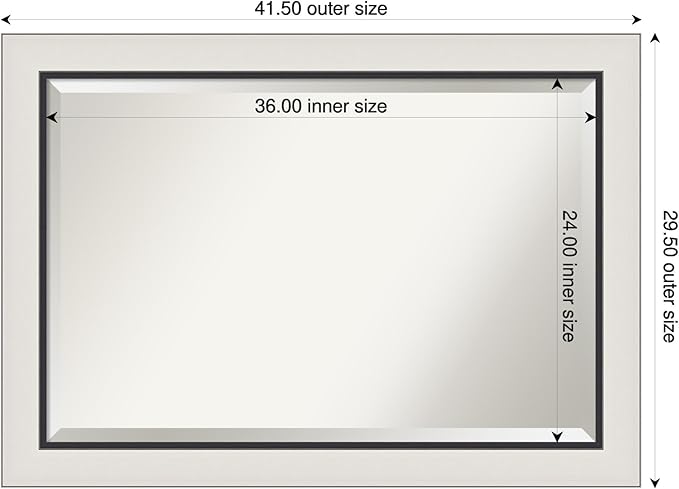 Amanti Art Silver Bathroom Mirror - Image 3