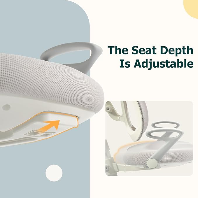 Ergonomic Kids Desk Chair with Footrest & Height-Adjustable Seat, Work & Dining - Image 6