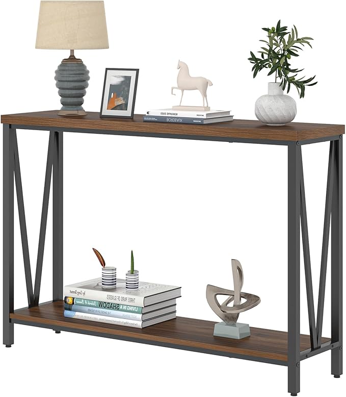 FOLUBAN Entryway Table, Narrow Console Table, Modern Sofa Table - Image 8