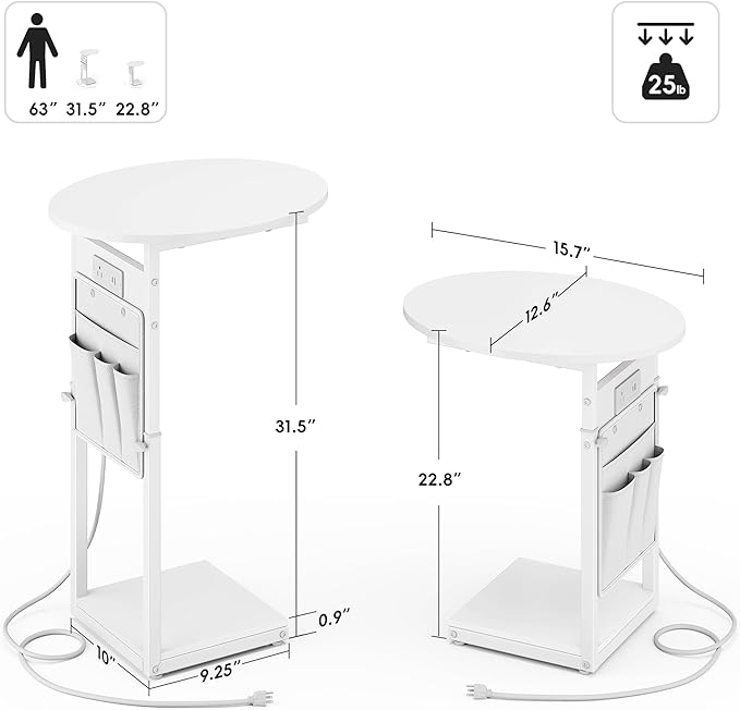 Vagusicc C Shaped End Table - Image 3
