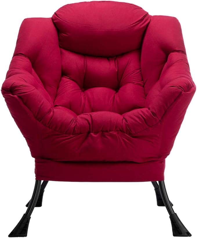 HollyHOME Modern Fabric Large Lazy Chair, Accent Oversized Comfy Reading Chair - Image 4