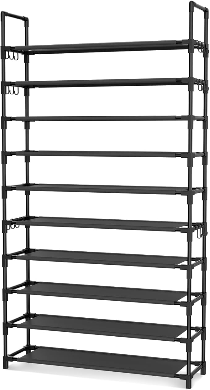 Tall Shoe Rack 10 Tier Shoe Organizer Large Shoe Shelf - Image 8
