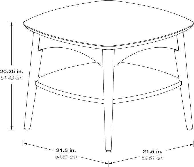 OSP Home Furnishings Copenhagen Mid-Century Moderm Accent Table - Image 5