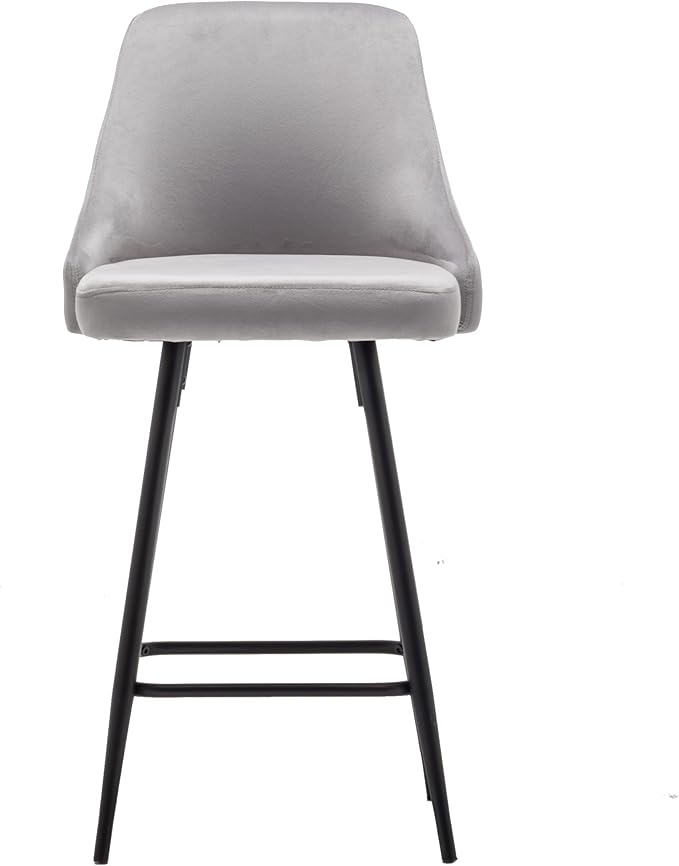 BTEXPERT® Set of 2, Premium upholstered Dining 25" High Counter Back Stool Bar - Image 4