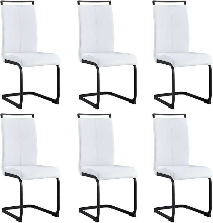 Modern Dining Chairs Set of 6, High Back Kitchen Chairs, Side Room Chair by Gopop