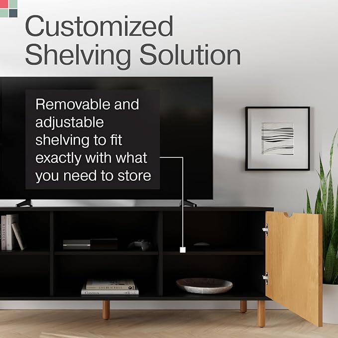 Modern Fluted TV Stand & Media Console - Image 8