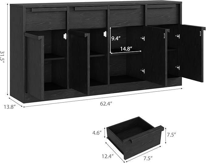 GarveeHome Sideboard Buffet Cabinet - Image 3