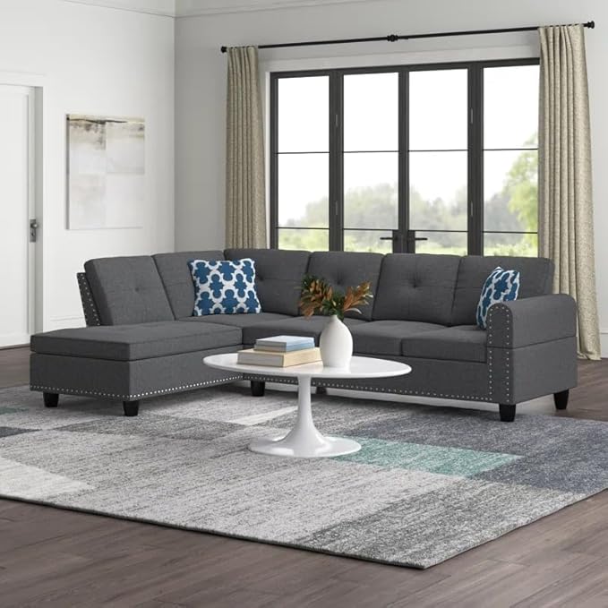 Ball & Cast 98" L Shaped Modular Sectional Couch - Image 4