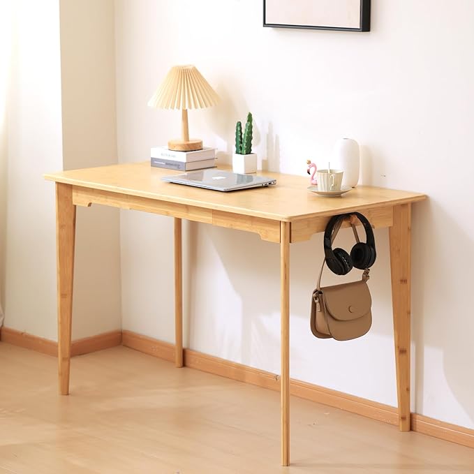 Maydear 47" Bamboo Multipurpose Study Writing Desk - Image 5