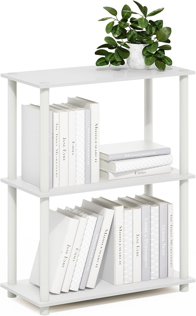 Furinno Turn-N-Tube 3-Tier Compact Multipurpose Shelf Display Rack by Furinno-FitsYourSpaceFitsYourBudget