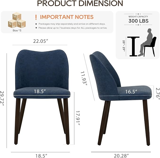 COLAMY Upholstered Dining Chairs Set of 6, Modern PU Leather Dining Room - Image 6