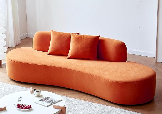 Container Furniture Direct 90" Curved Sofa - Image 4