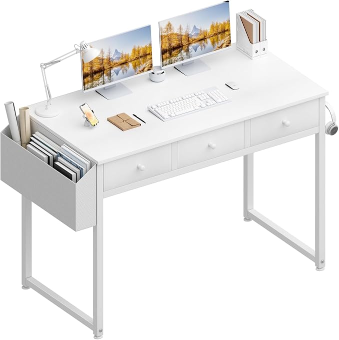 Lufeiya Small White Computer Desk by LUFEIYA