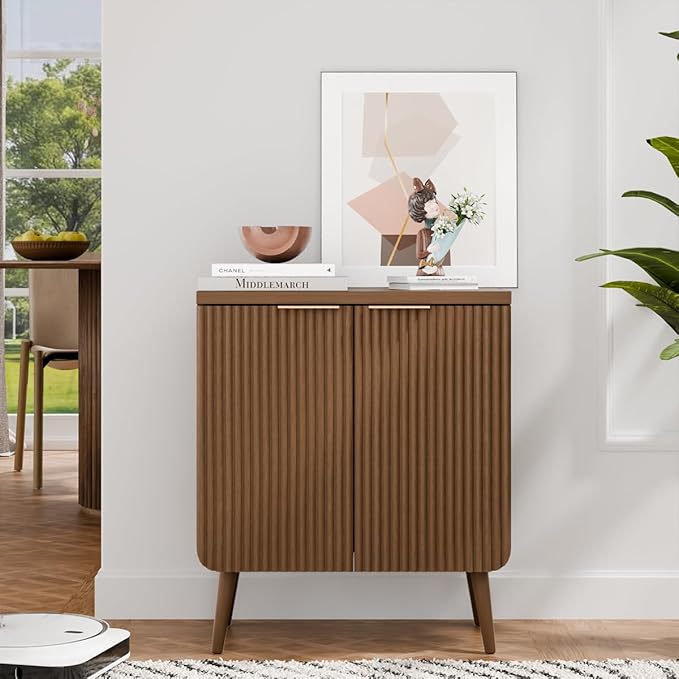 23.6" Sideboard Cabinet with 2 Doors, Modern Buffet Cabinet with Adjustable - Image 6